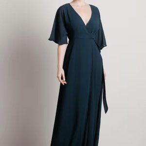 NWT Soieblu Wrap Maxi Dress | Dark Green, Size Medium (M)